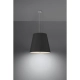 2BM Geneve 50 cm lampa wisząca 3 x E27 czarna SL.0736 Sollux Lighting
