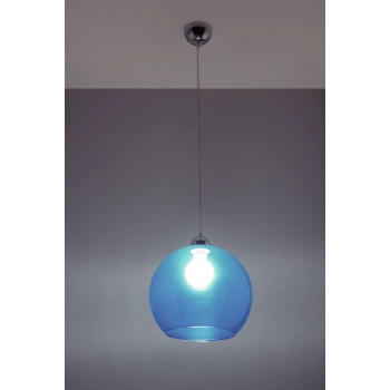 BALL lampa wisząca błękitna Sollux lighting