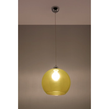 BALL lampa wisząca żółta Sollux lighting