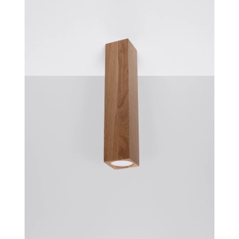Sollux Keke 30 cm lampa sufitowa drewniany kubik GU10 dąb SL.1040