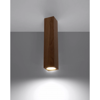 Sollux Keke 30 cm lampa sufitowa drewniany kubik GU10 dąb SL.1040