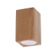 Sollux Keke 10 cm lampa sufitowa drewniany kubik GU10 dąb SL.1040