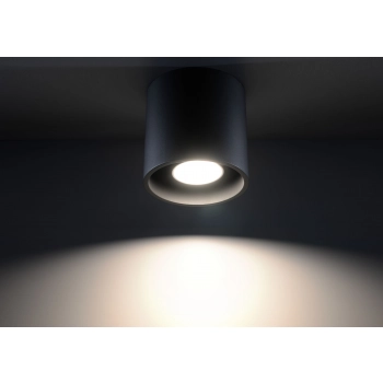 ORBIS lampa nasufitowa czarna Sollux lighting