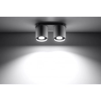 ORBIS 2 lampa nasufitowa szara Sollux lighting