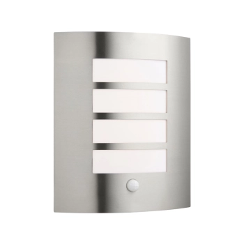 Bianco PIR kinkiet IP44 7W LED 470lm 3000K 75931 Saxby