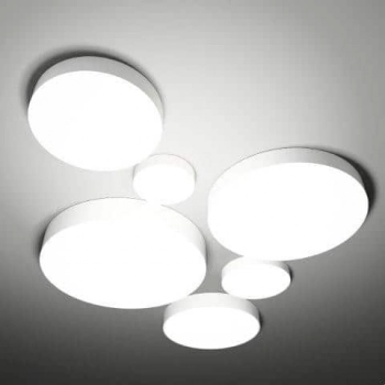 BUNGO Ø40cm lampa sufitowa 3xE27 biała lub czarna