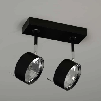 Shilo Fussa lampa reflektorowa 2 x GU10 ES111 czarna
