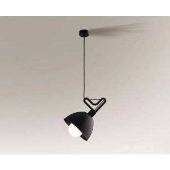 Shilo Gobo lampa wisząca E27 czarna