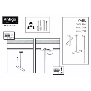 Yabu Track 1xGU10 MR11 czarna