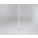 Shilo Dohar Alha N 120 cm lampa sufitowa G9 biała, końcówka miedziana