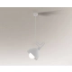 Shilo Gobo lampa wisząca E27 biała