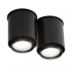 Iga lampa sufitowa 2 x GU10 czarna 1116 Shilo