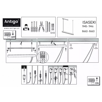 Isaseki lampa wisząca LED 1x16W 1800lm 3000K biała