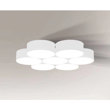 Shilo Zama lampa sufitowa 7 x GX53 biała
