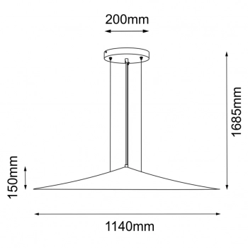 Brito 114 lampa wisząca 114cm 5xGX53 platyna mat 5070