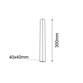 Doha lampa sufitowa czarny 30cm 1705