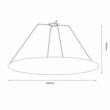 Przesłona blenda do lampy wiszącej Gandra 5055