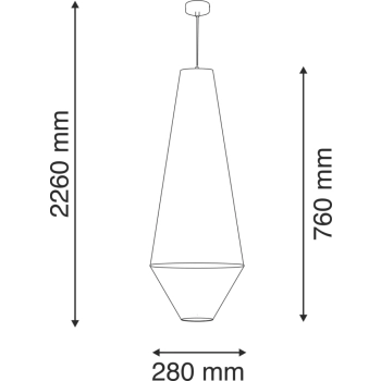 Hagata 3 lampa wisząca 1xE27 beżowa