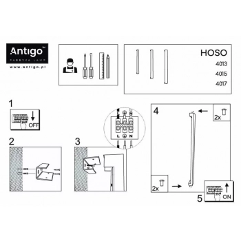 Hoso 90 kinkiet LED 18W 2197lm 3000K czarny