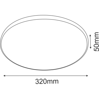 Ika 32 lampa sufitowa LED 24W 1650lm 3000K biała