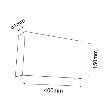 Kitami 2 kinkiet 40cm 2xG9 czarny 4411