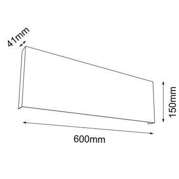 Kitami 3 kinkiet czarny 60cm 4412