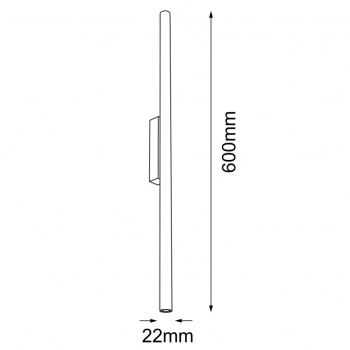 Kosame K kinkiet złoty 60cm 4050