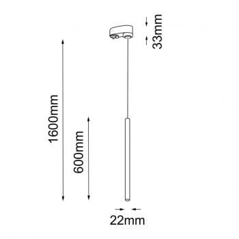 Kosame T spot szynoprzewód 3F 230V 60cm 1xG9 złoty 6067