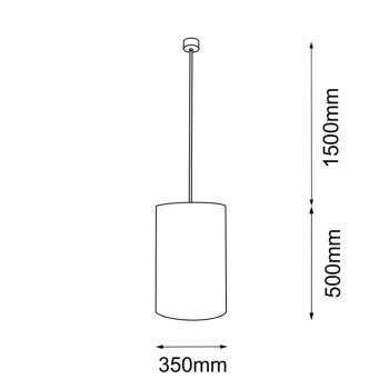 Lamego I Z lampa wisząca czarna 35cm 5189