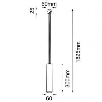 Noda lampa wisząca biała 30cm 7641