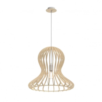 Octo lampa wisząca 1xE27 drewno Shilo