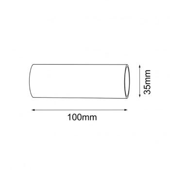 Łącznik 10 do systemu modułowego Mafra czarny 10cm 5104