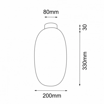 Tanpo I lampa sufitowa 20cm 1xG9 czarna 1093