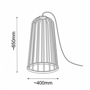 No. moon I F lampa podłogowa 65cm 1xGX53 czarna 2015