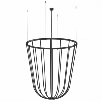 No. moon O Z lampa wisząca czarna 80cm 5143 Shilo