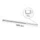 Hiate Line lampa sufitowa 180cm LED 30W 3663lm 3000K czarna 1816