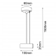 Zasilanie system modułowego Marfa czarne 150cm  5100