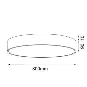 Kengo 80cm lampa sufitowa biała 1407
