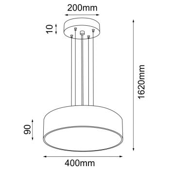 Kengo 40cm lampa wisząca złota 5234
