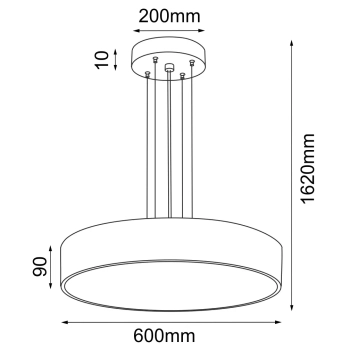 Kengo 60cm lampa wisząca złota 5237