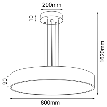 Kengo 80cm lampa wisząca złota 5240