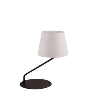 Lizbona lampka stołowa E27 czarna biała 50227 Sigma