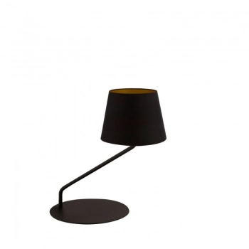 Lizbona lampka stołowa E27 czarna miedziana 50226 Sigma