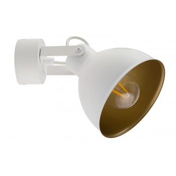 Mars lampa ścienna, kinkiet 32265 biały złoty 1 x E27 60 W Sigma