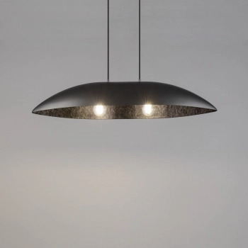 Sigma Gondola M lampa wisząca 2 x E27 40643 srebrno - czarna