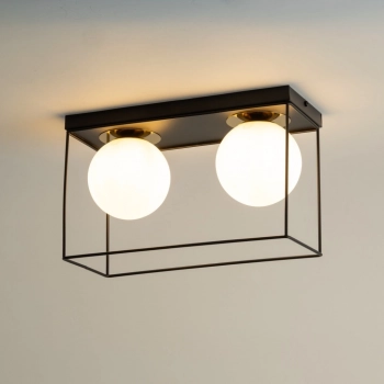 Aroma 2 lampa sufitowa 2xG9 czarna, złota 40711