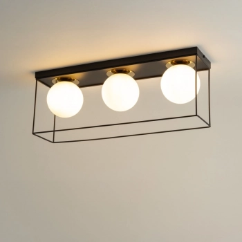 Aroma 3 lampa sufitowa 3xG9 czarna, złota 40712