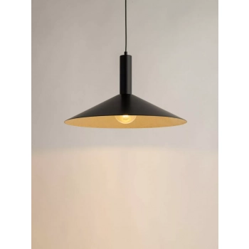 Capri S lampa wisząca 1xE27 czarna złota 41010