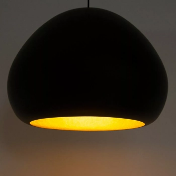 Lava lampa wisząca  1xE27 czarna złota 41077