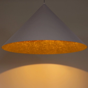 Vesuvio M lampa wisząca 1xE27 taupe złota 41057